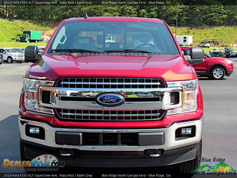 2019 Ford F150 XLT SuperCrew 4x4 Ruby Red / Earth Gray Photo #8