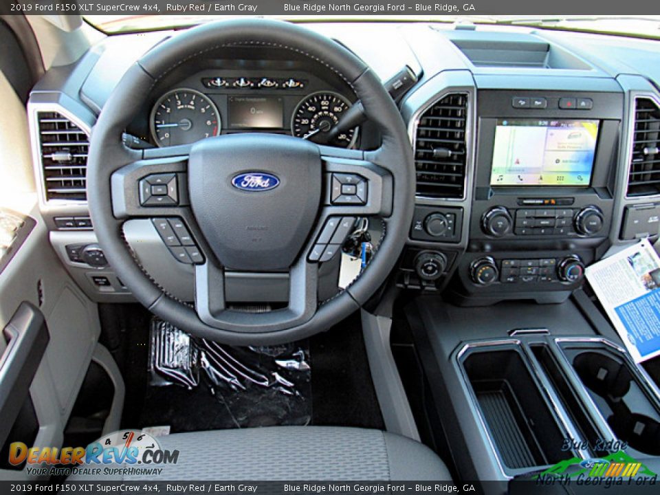 2019 Ford F150 XLT SuperCrew 4x4 Ruby Red / Earth Gray Photo #14