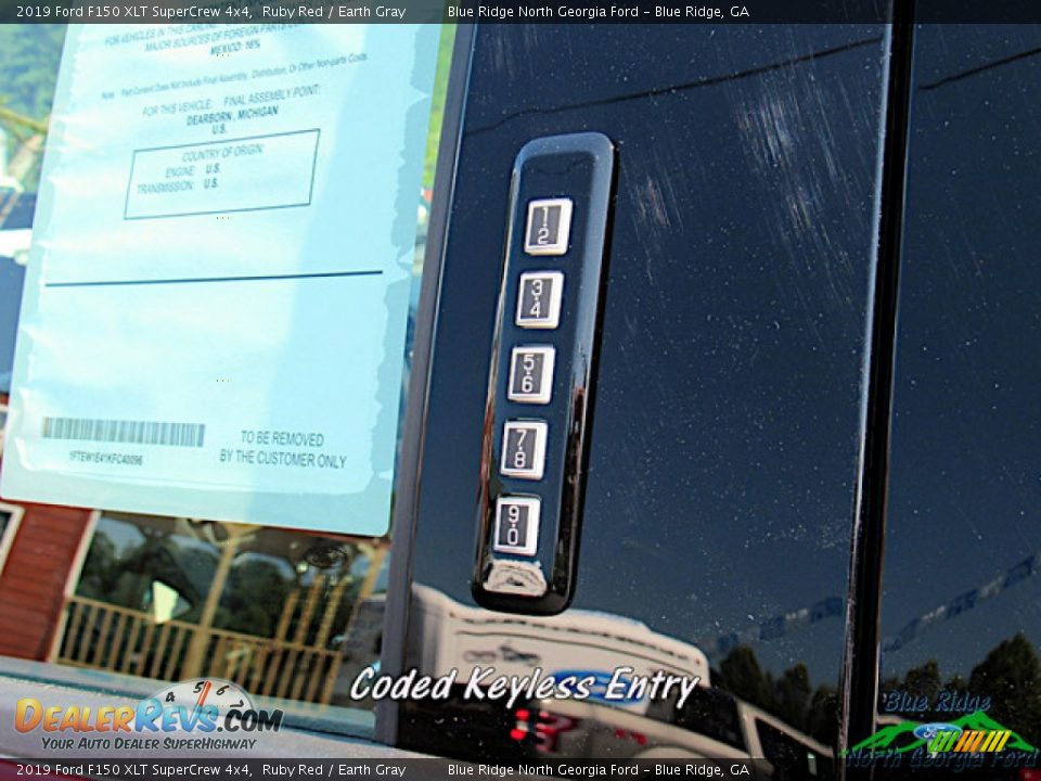 2019 Ford F150 XLT SuperCrew 4x4 Ruby Red / Earth Gray Photo #26
