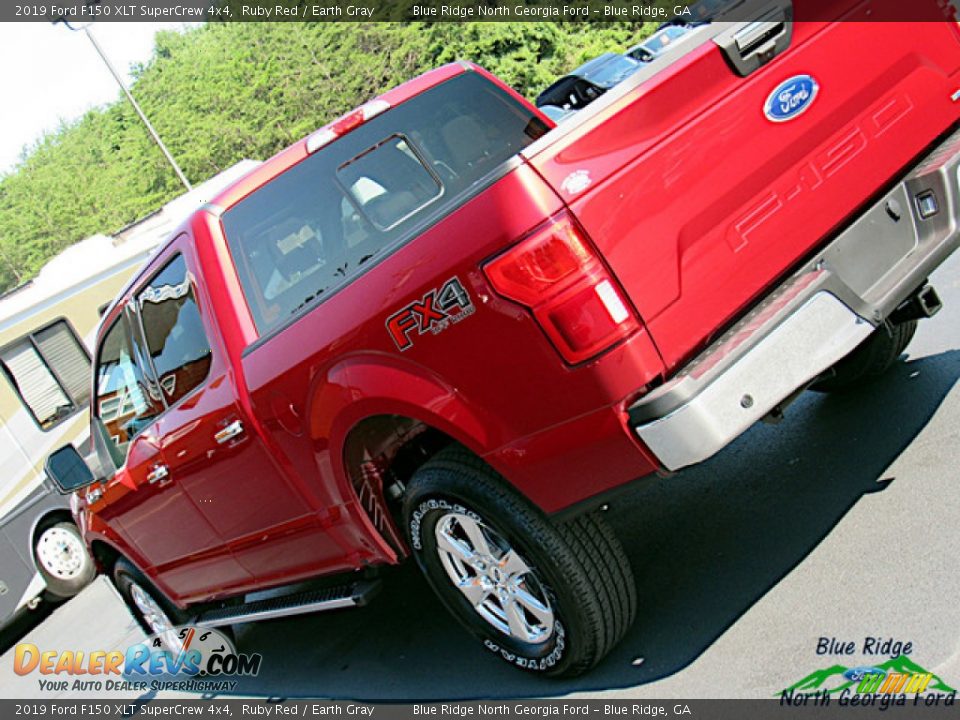 2019 Ford F150 XLT SuperCrew 4x4 Ruby Red / Earth Gray Photo #36