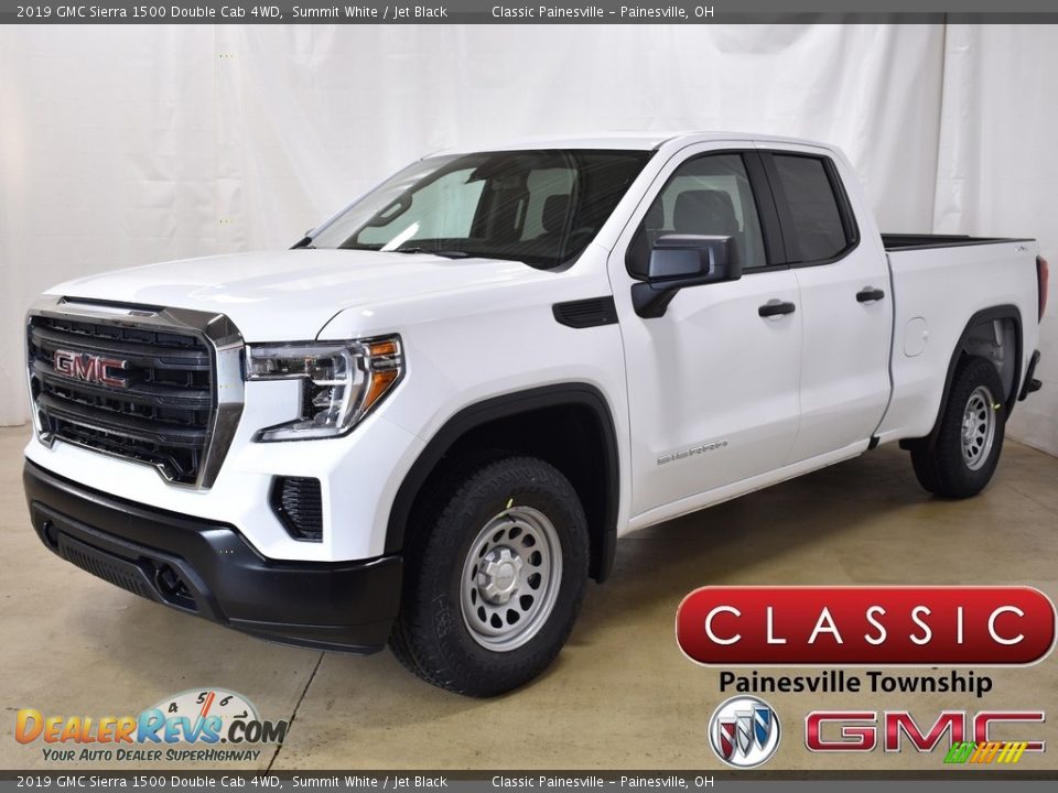 2019 GMC Sierra 1500 Double Cab 4WD Summit White / Jet Black Photo #1