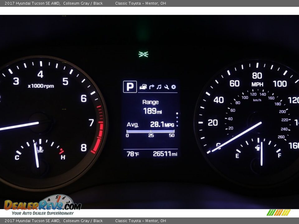 2017 Hyundai Tucson SE AWD Coliseum Gray / Black Photo #8