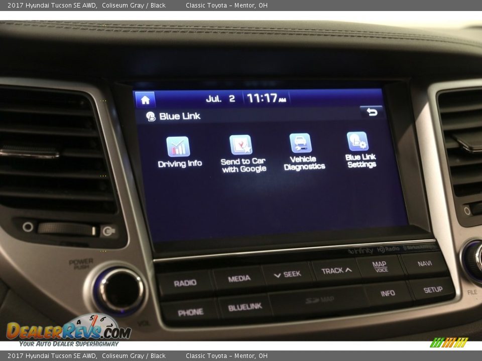 2017 Hyundai Tucson SE AWD Coliseum Gray / Black Photo #13