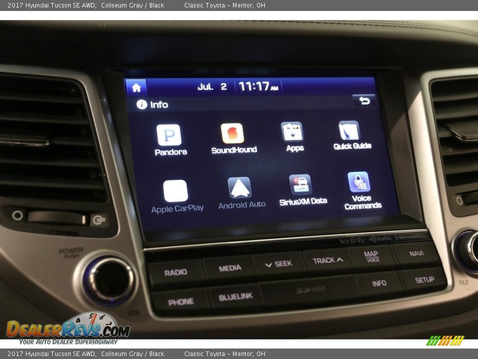 2017 Hyundai Tucson SE AWD Coliseum Gray / Black Photo #14