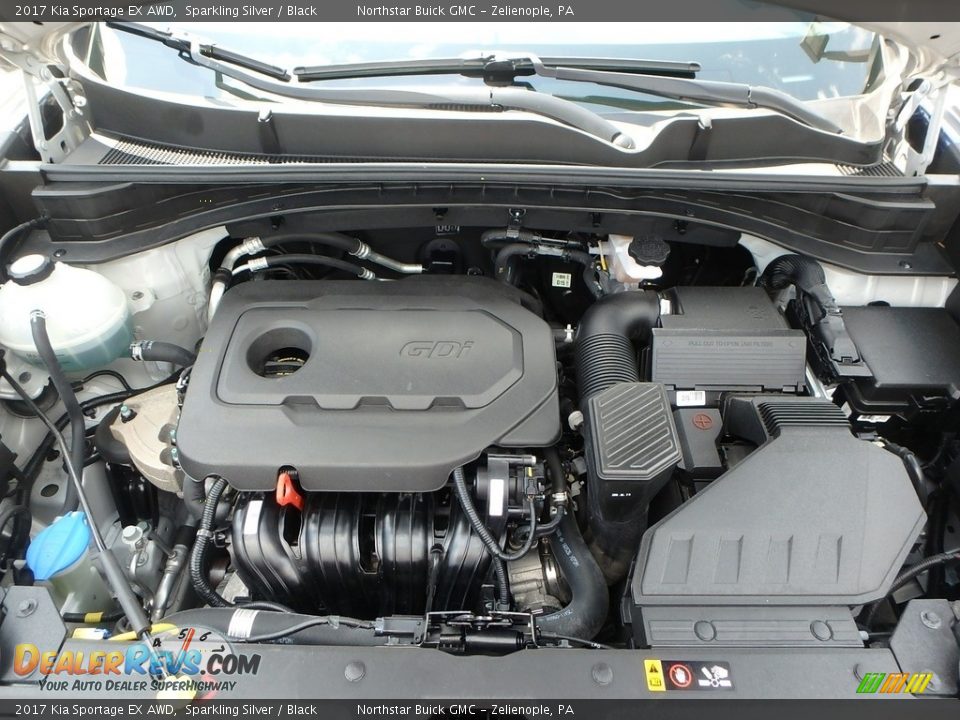 2017 Kia Sportage EX AWD Sparkling Silver / Black Photo #2