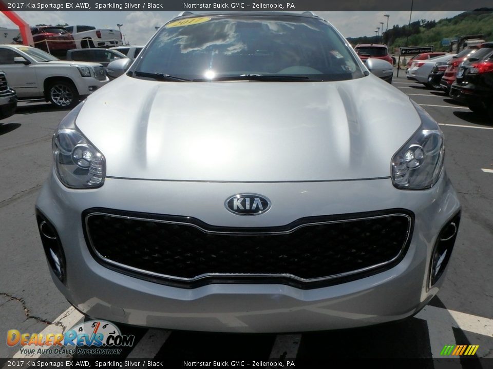 2017 Kia Sportage EX AWD Sparkling Silver / Black Photo #3