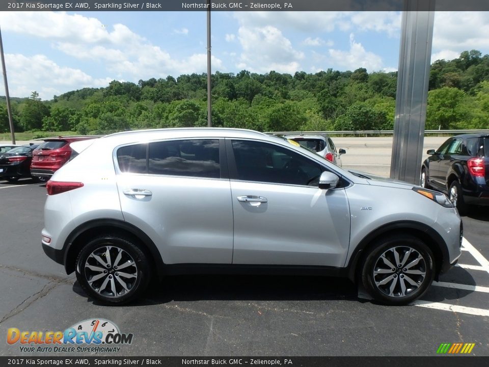 2017 Kia Sportage EX AWD Sparkling Silver / Black Photo #5