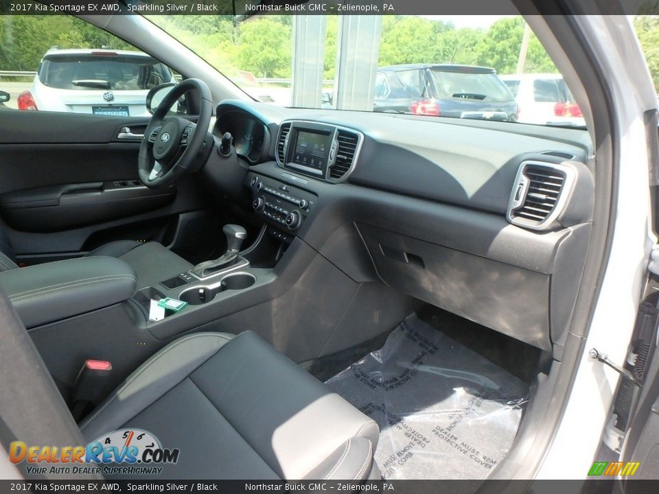 2017 Kia Sportage EX AWD Sparkling Silver / Black Photo #6