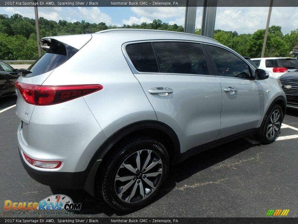 2017 Kia Sportage EX AWD Sparkling Silver / Black Photo #9