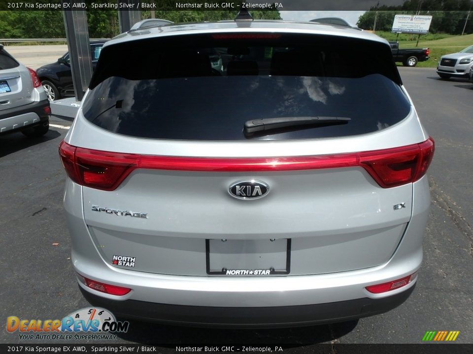 2017 Kia Sportage EX AWD Sparkling Silver / Black Photo #10