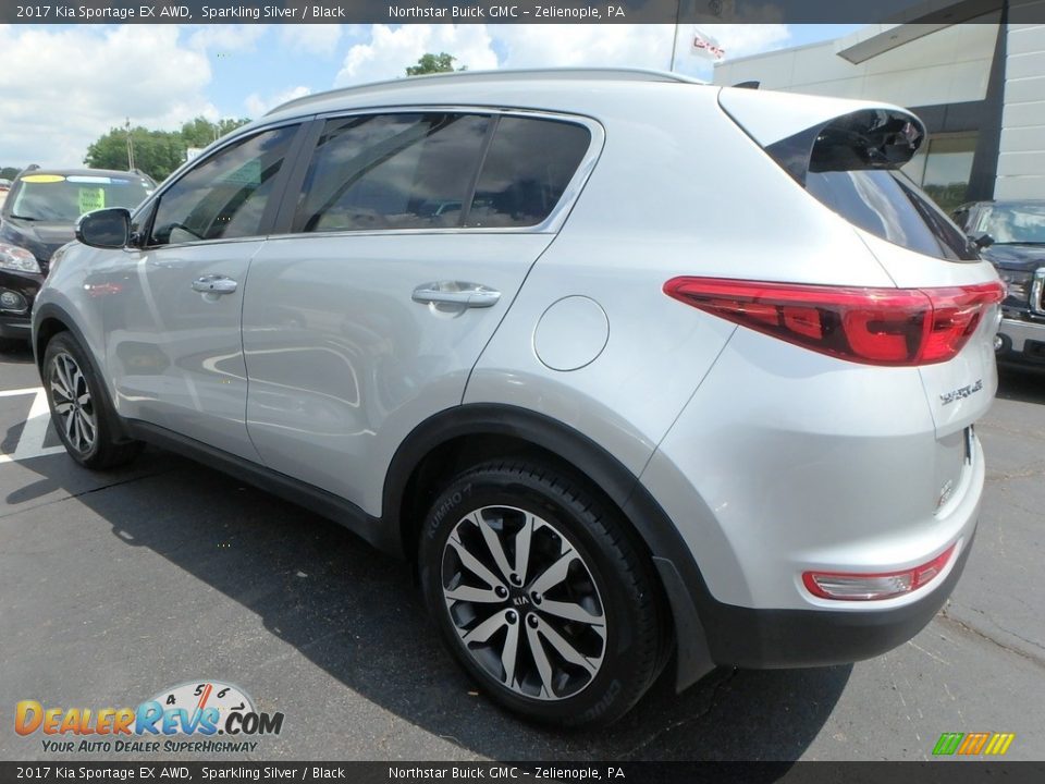 2017 Kia Sportage EX AWD Sparkling Silver / Black Photo #12