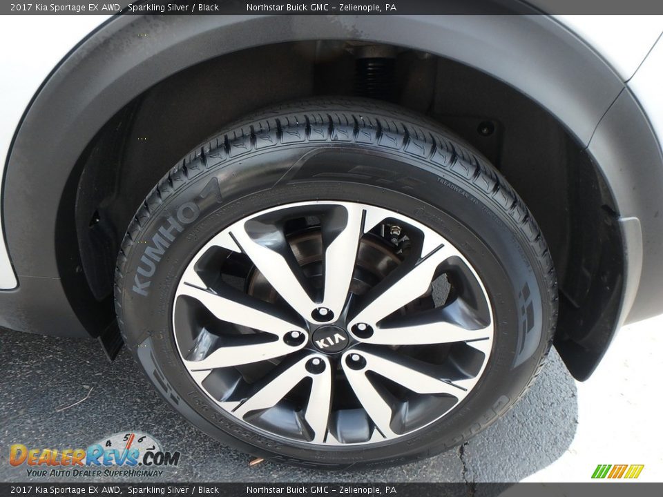 2017 Kia Sportage EX AWD Sparkling Silver / Black Photo #14