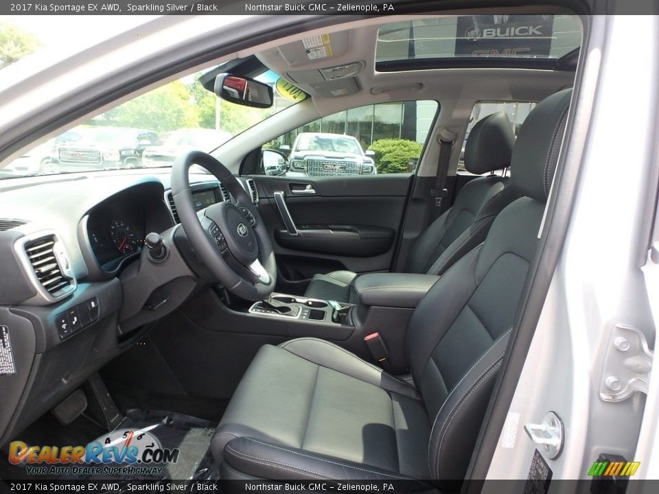 2017 Kia Sportage EX AWD Sparkling Silver / Black Photo #15