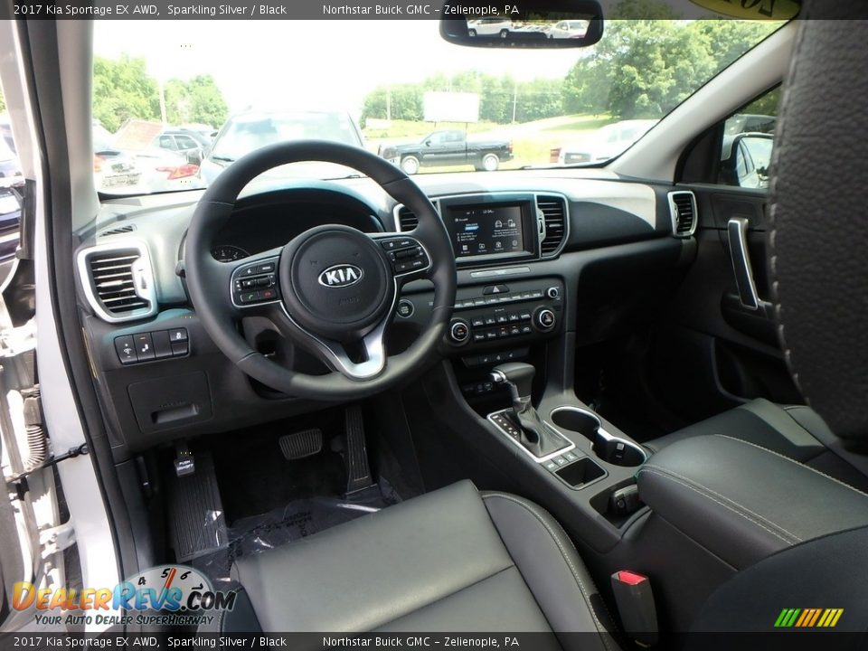 2017 Kia Sportage EX AWD Sparkling Silver / Black Photo #17