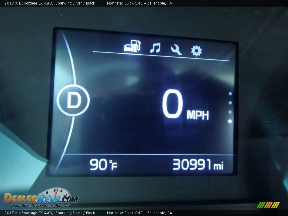 2017 Kia Sportage EX AWD Sparkling Silver / Black Photo #30