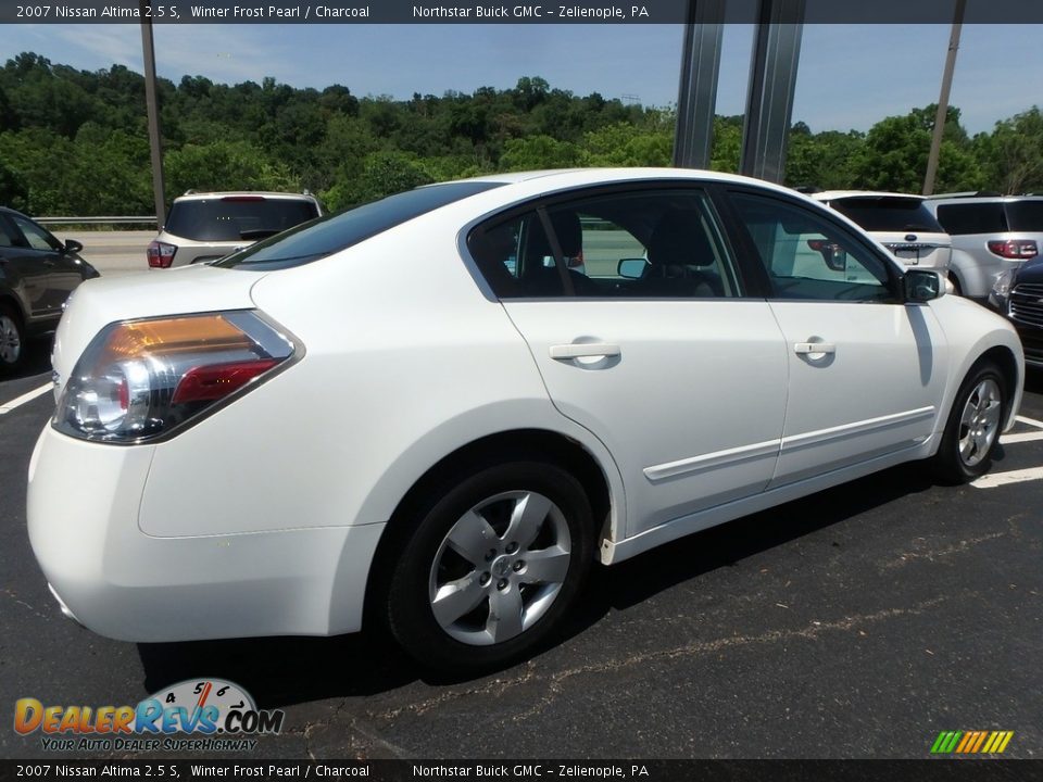 2007 Nissan Altima 2.5 S Winter Frost Pearl / Charcoal Photo #9