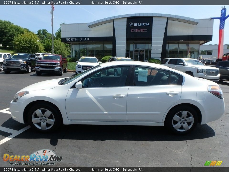 2007 Nissan Altima 2.5 S Winter Frost Pearl / Charcoal Photo #13