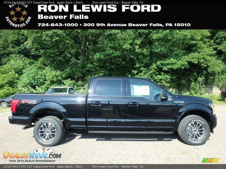 2019 Ford F150 XLT SuperCrew 4x4 Agate Black / Black Photo #1