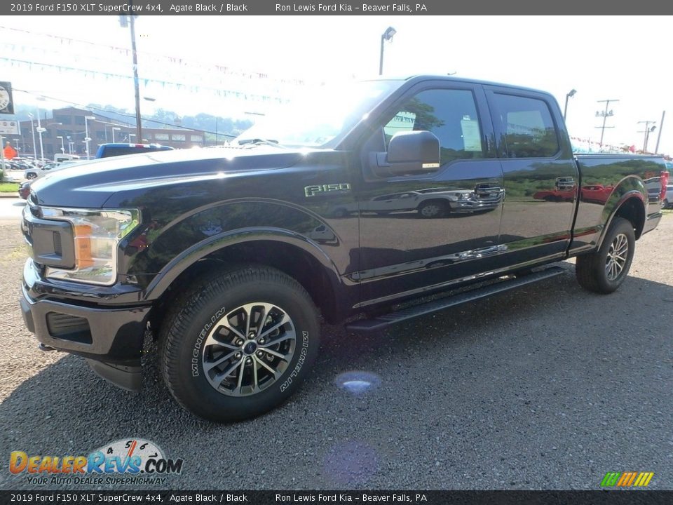 2019 Ford F150 XLT SuperCrew 4x4 Agate Black / Black Photo #6