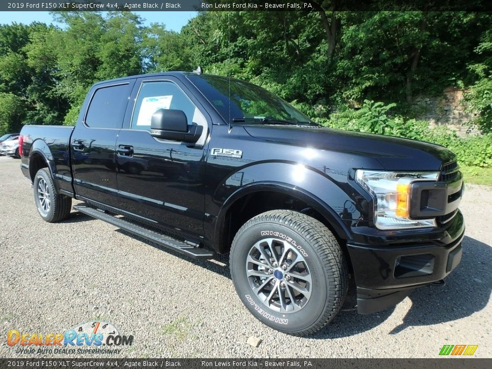 2019 Ford F150 XLT SuperCrew 4x4 Agate Black / Black Photo #8