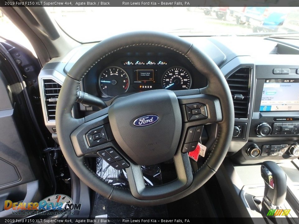 2019 Ford F150 XLT SuperCrew 4x4 Agate Black / Black Photo #16