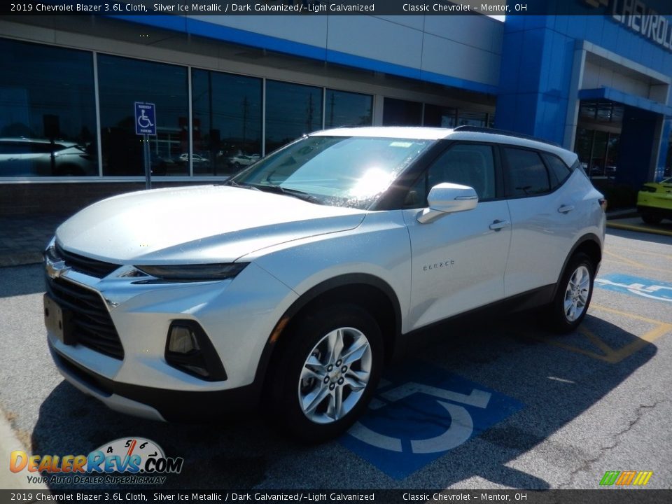 2019 Chevrolet Blazer 3.6L Cloth Silver Ice Metallic / Dark Galvanized/­Light Galvanized Photo #1