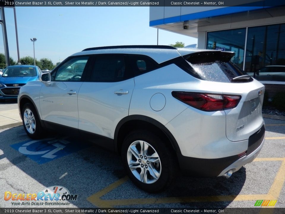 2019 Chevrolet Blazer 3.6L Cloth Silver Ice Metallic / Dark Galvanized/­Light Galvanized Photo #5