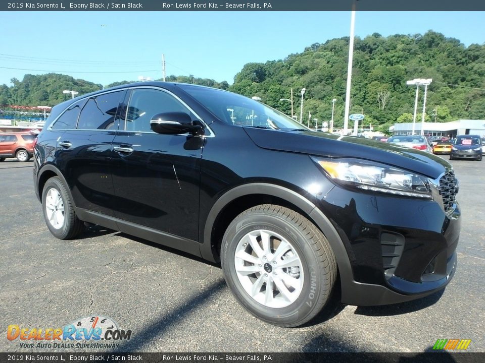 2019 Kia Sorento L Ebony Black / Satin Black Photo #9