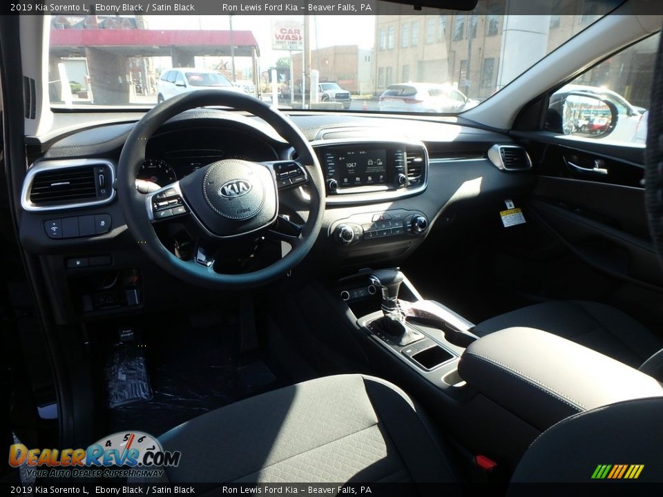 2019 Kia Sorento L Ebony Black / Satin Black Photo #14