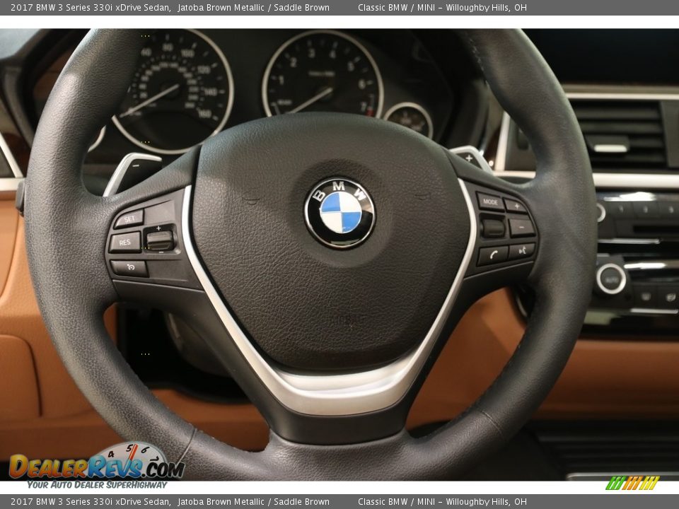 2017 BMW 3 Series 330i xDrive Sedan Jatoba Brown Metallic / Saddle Brown Photo #7