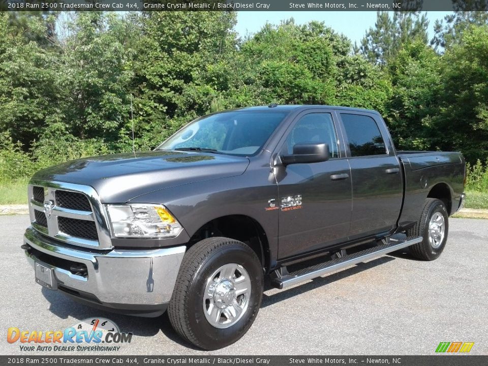 2018 Ram 2500 Tradesman Crew Cab 4x4 Granite Crystal Metallic / Black/Diesel Gray Photo #2