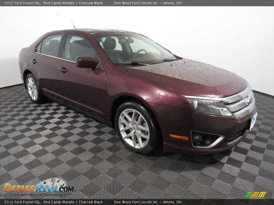 2012 Ford Fusion SEL Red Candy Metallic / Charcoal Black Photo #2