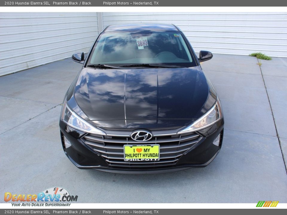 2020 Hyundai Elantra SEL Phantom Black / Black Photo #3