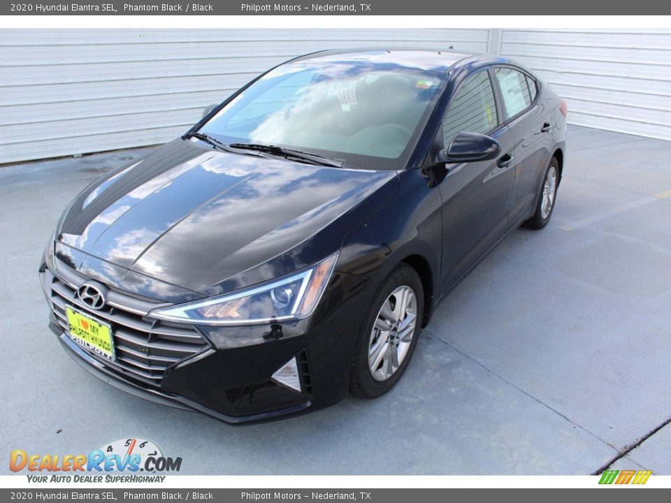 2020 Hyundai Elantra SEL Phantom Black / Black Photo #4