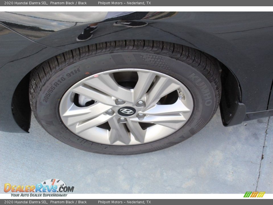 2020 Hyundai Elantra SEL Phantom Black / Black Photo #5