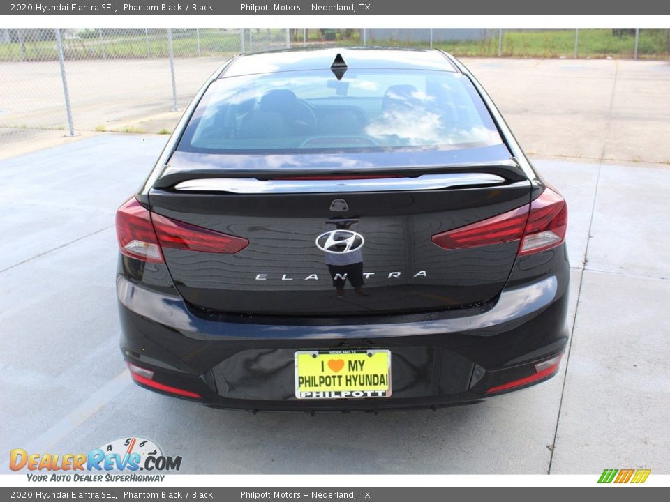 2020 Hyundai Elantra SEL Phantom Black / Black Photo #7