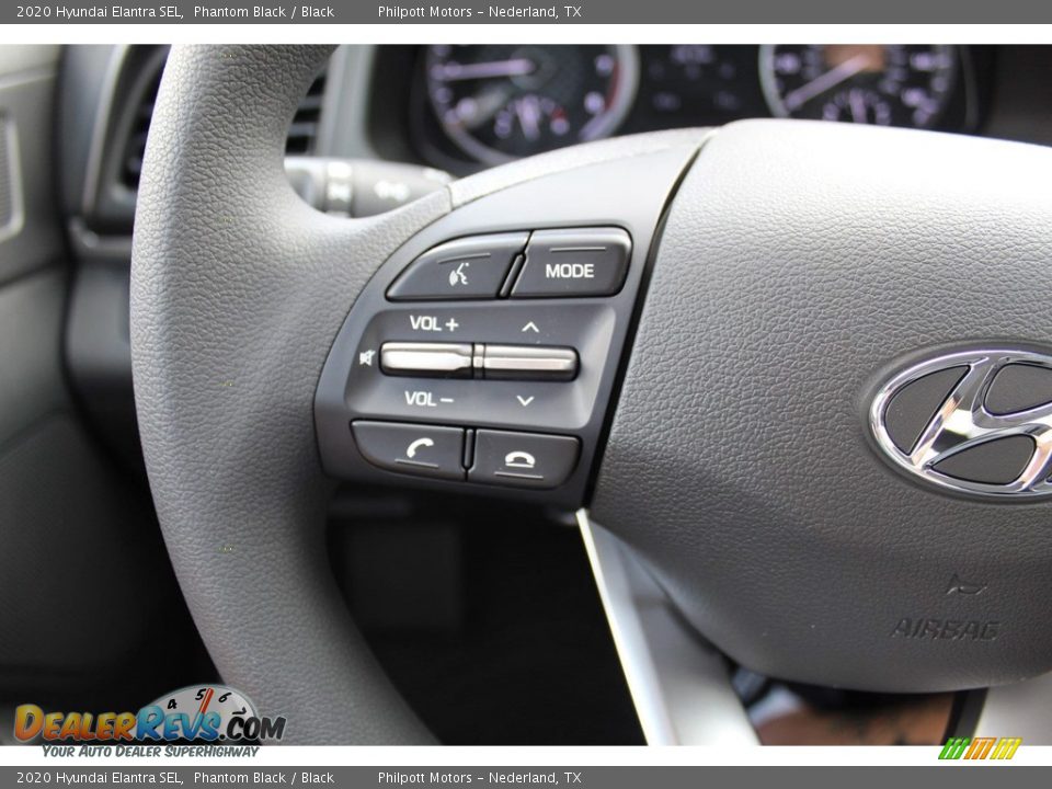 2020 Hyundai Elantra SEL Phantom Black / Black Photo #11