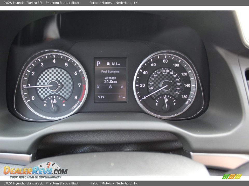 2020 Hyundai Elantra SEL Phantom Black / Black Photo #13