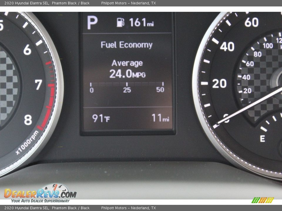 2020 Hyundai Elantra SEL Phantom Black / Black Photo #14