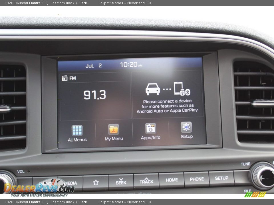 2020 Hyundai Elantra SEL Phantom Black / Black Photo #15