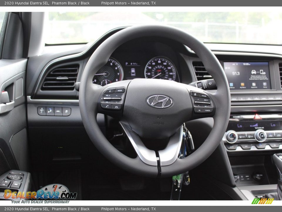 2020 Hyundai Elantra SEL Phantom Black / Black Photo #21