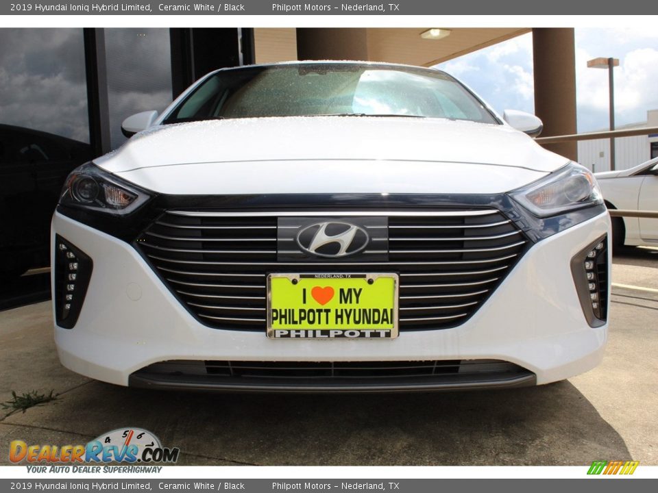 2019 Hyundai Ioniq Hybrid Limited Ceramic White / Black Photo #3