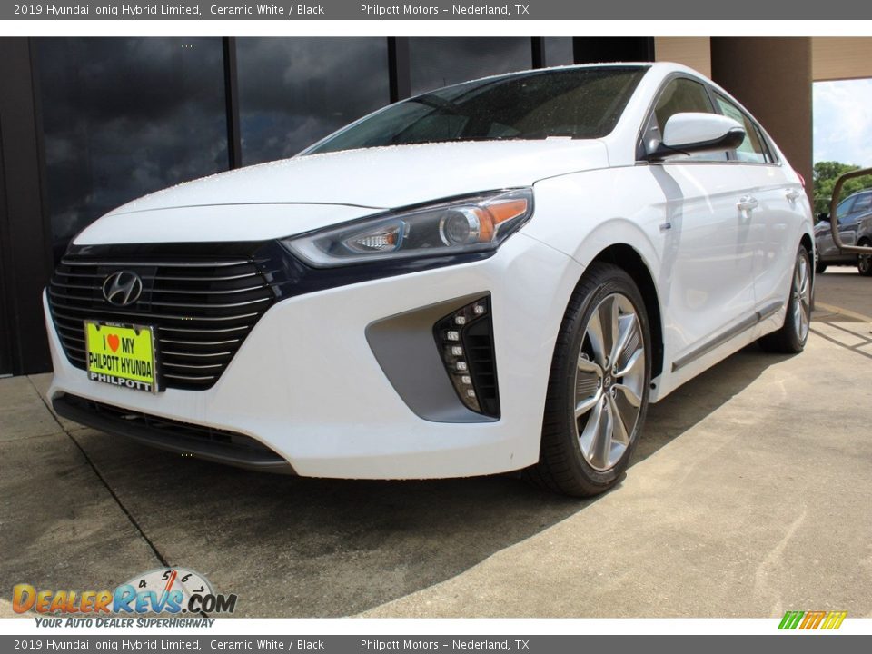 2019 Hyundai Ioniq Hybrid Limited Ceramic White / Black Photo #4