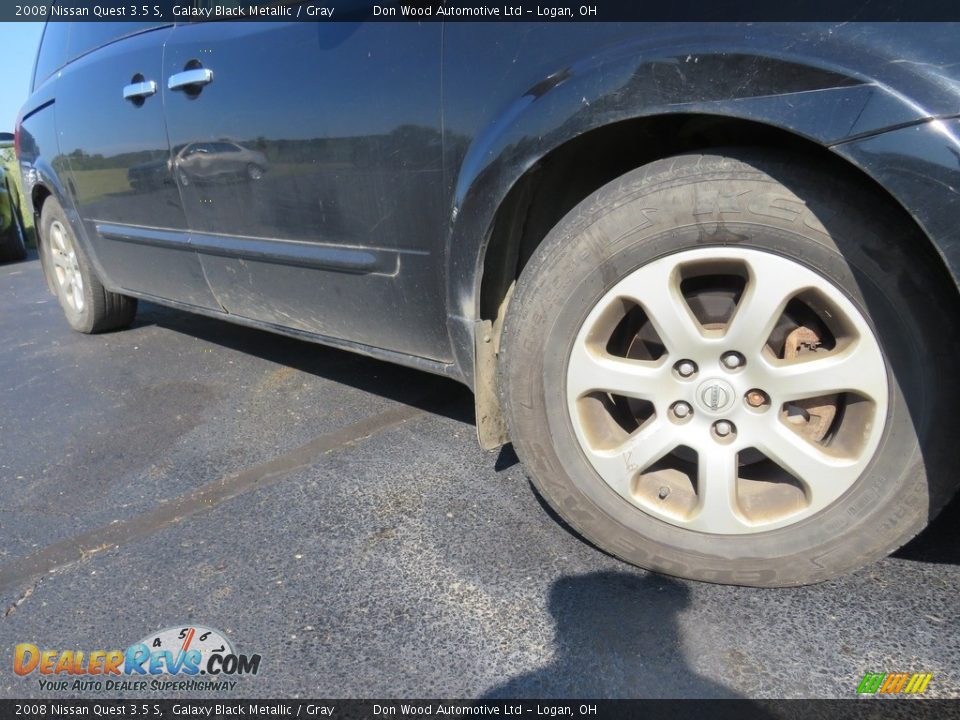 2008 Nissan Quest 3.5 S Galaxy Black Metallic / Gray Photo #4