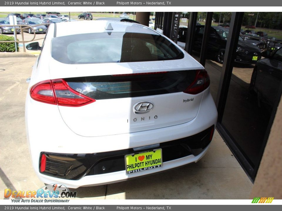 2019 Hyundai Ioniq Hybrid Limited Ceramic White / Black Photo #6
