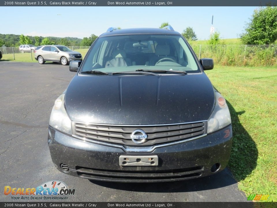 2008 Nissan Quest 3.5 S Galaxy Black Metallic / Gray Photo #6