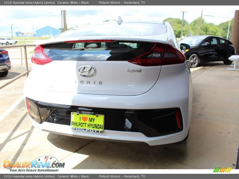 2019 Hyundai Ioniq Hybrid Limited Ceramic White / Black Photo #7