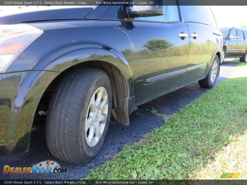 2008 Nissan Quest 3.5 S Galaxy Black Metallic / Gray Photo #8