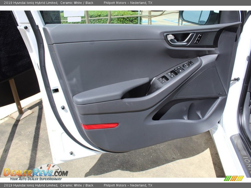 2019 Hyundai Ioniq Hybrid Limited Ceramic White / Black Photo #8