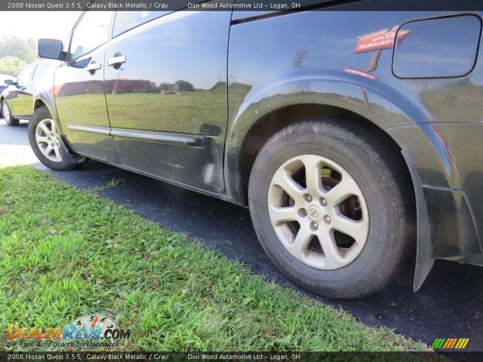 2008 Nissan Quest 3.5 S Galaxy Black Metallic / Gray Photo #9